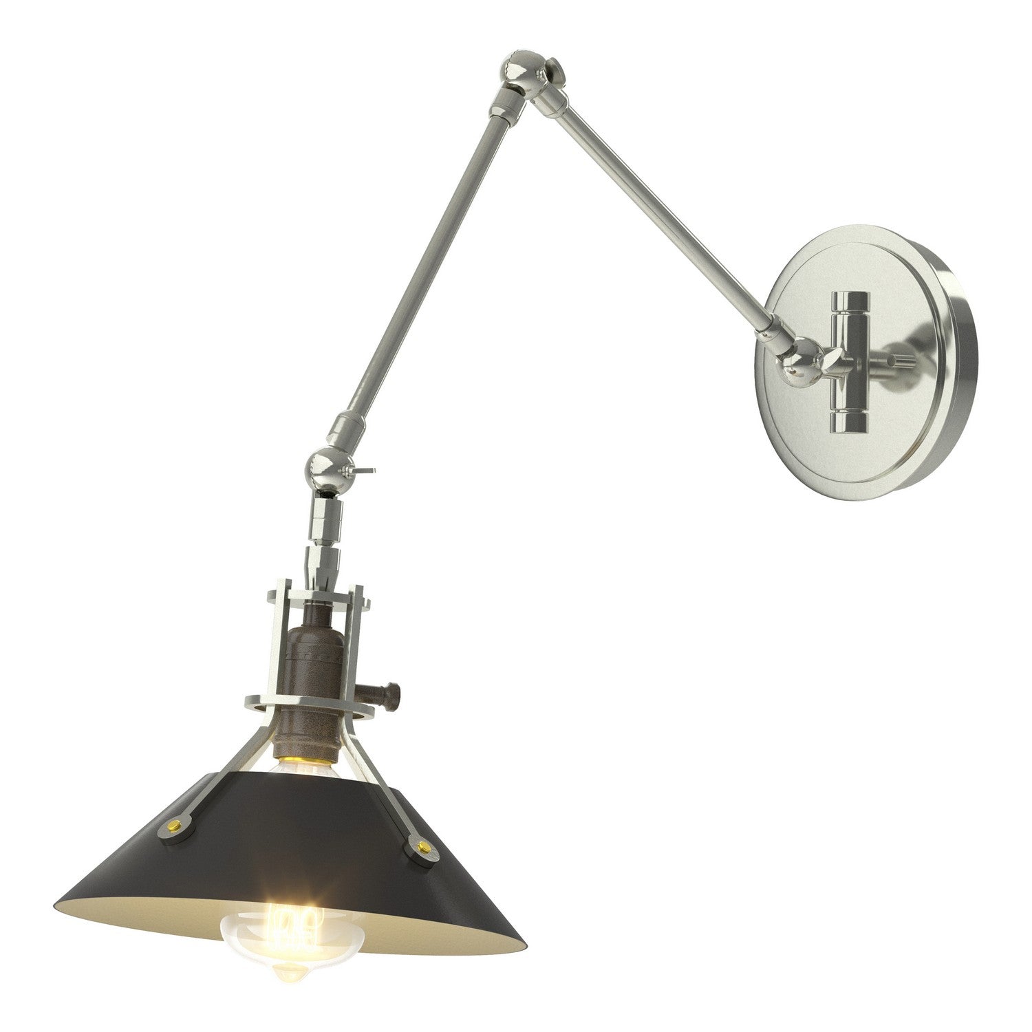 Hubbardton Forge - 209320-SKT-85-10 - One Light Wall Sconce - Henry - Sterling