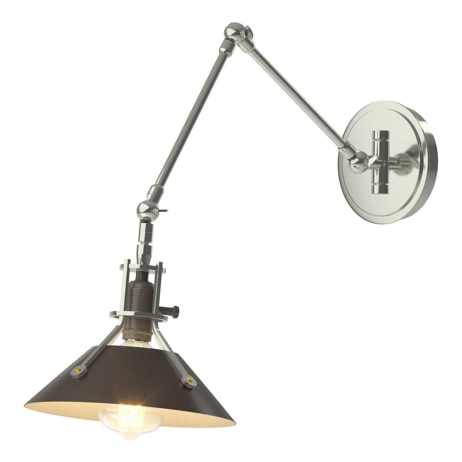 Hubbardton Forge - 209320-SKT-85-14 - One Light Wall Sconce - Henry - Sterling