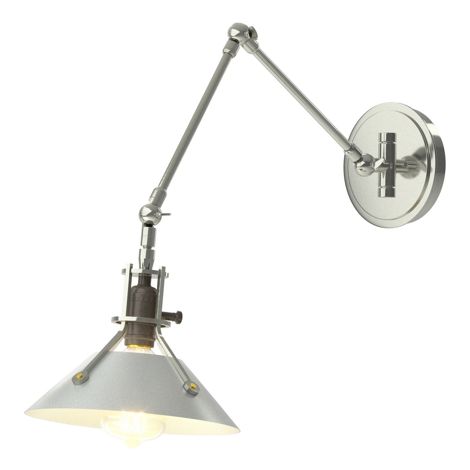 Hubbardton Forge - 209320-SKT-85-82 - One Light Wall Sconce - Henry - Sterling