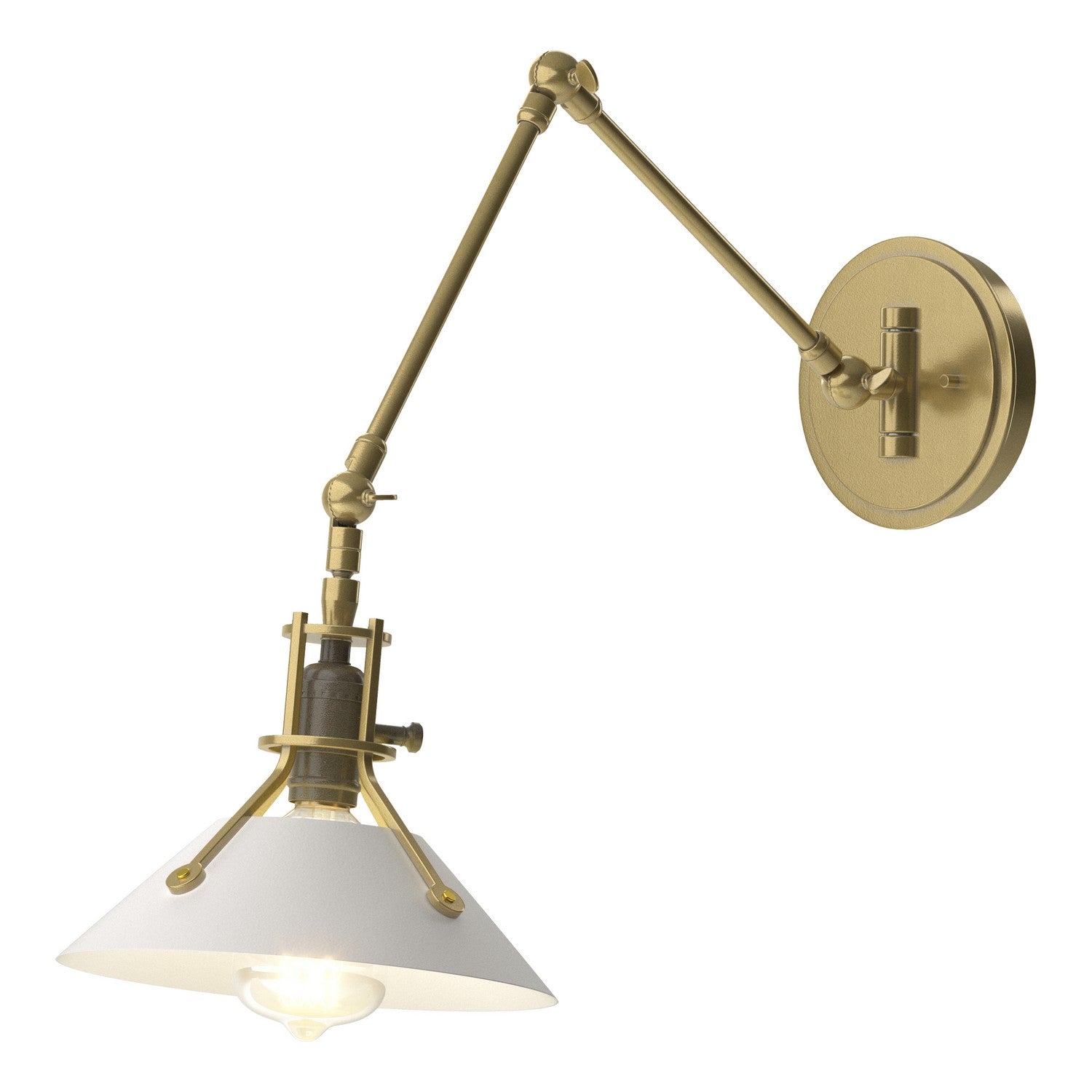 Hubbardton Forge - 209320-SKT-86-02 - One Light Wall Sconce - Henry - Modern Brass