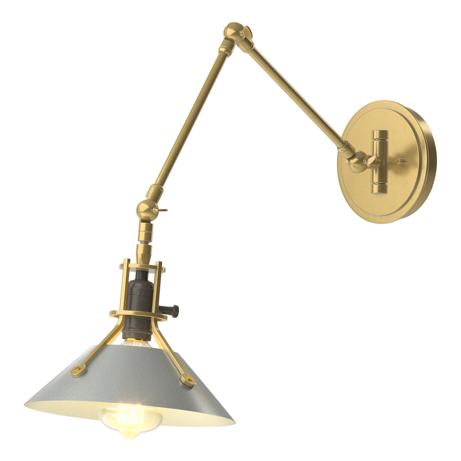 Hubbardton Forge - 209320-SKT-86-82 - One Light Wall Sconce - Henry - Modern Brass