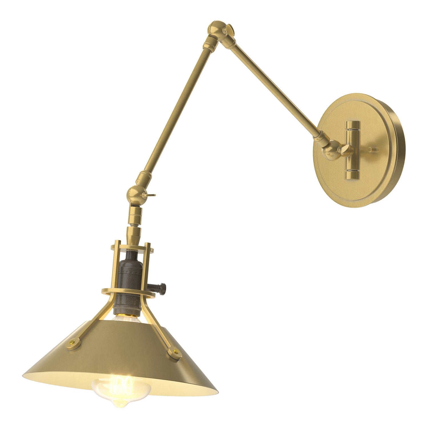 Hubbardton Forge - 209320-SKT-86-86 - One Light Wall Sconce - Henry - Modern Brass