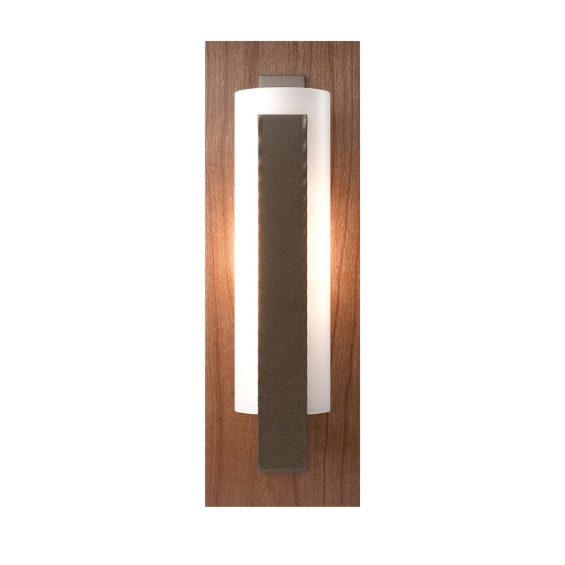 Hubbardton Forge - 217186-SKT-05-CH-GG0065 - One Light Wall Sconce - Vertical Bar - Bronze
