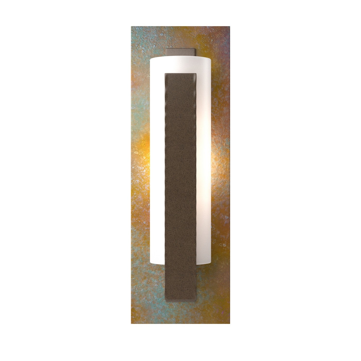 Hubbardton Forge - 217186-SKT-05-CP-GG0065 - One Light Wall Sconce - Vertical Bar - Bronze