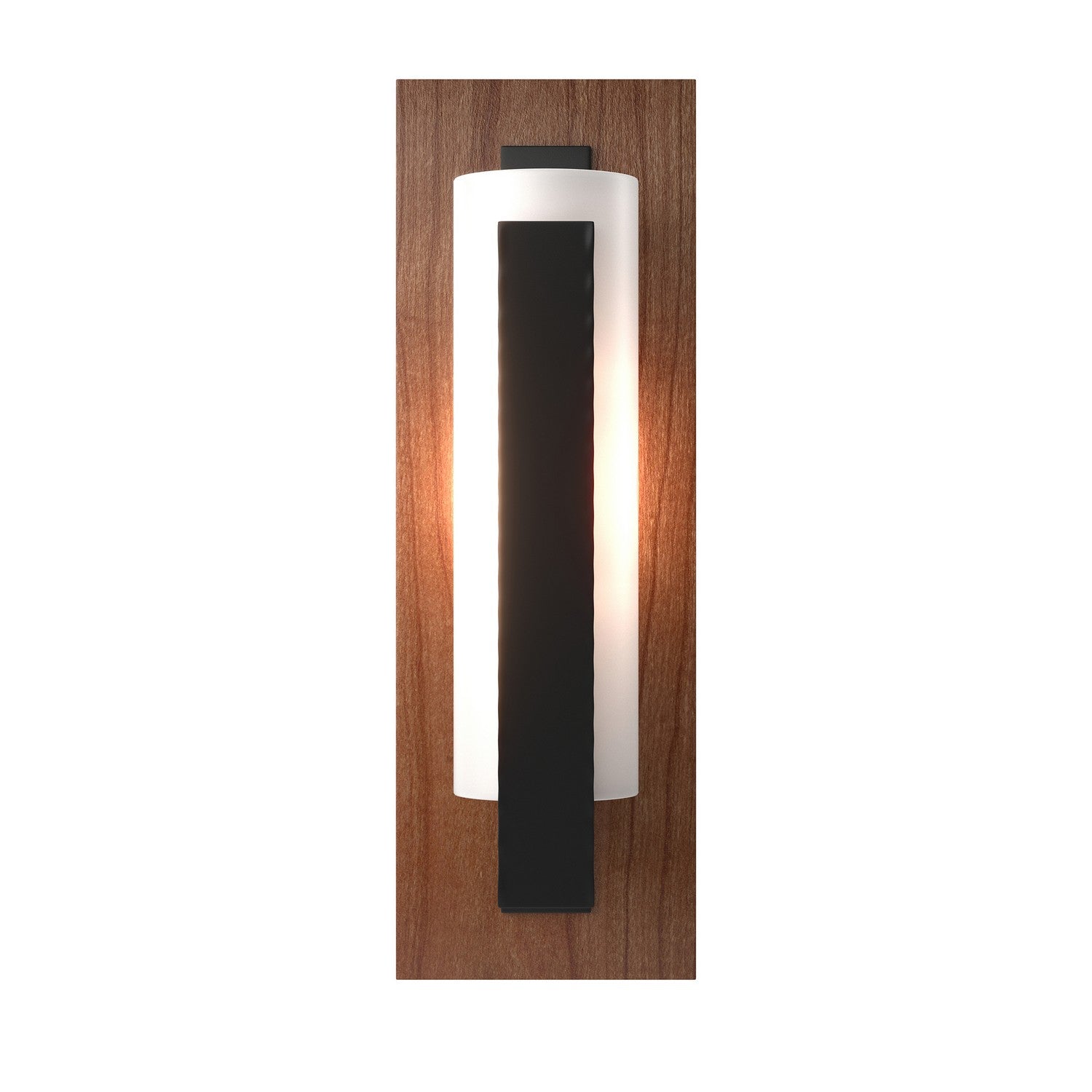 Hubbardton Forge - 217186-SKT-10-CH-GG0065 - One Light Wall Sconce - Vertical Bar - Black
