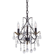 Minka-Lavery - 3122-301 - Three Light Mini Chandelier - Castlewood Walnutt W/ Silver Highlights