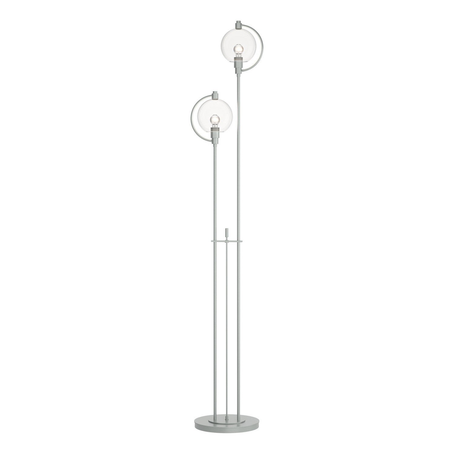 Hubbardton Forge - 242210-SKT-82-ZM0436 - Two Light Floor Lamp - Pluto - Vintage Platinum