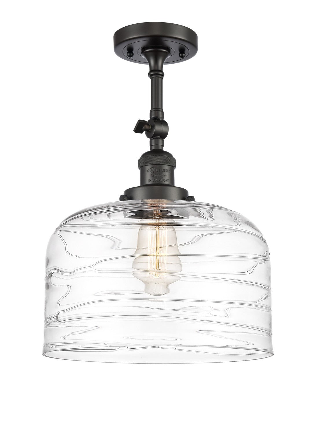 Innovations - 201F-OB-G713-L - One Light Semi-Flush Mount - Franklin Restoration - Oil Rubbed Bronze