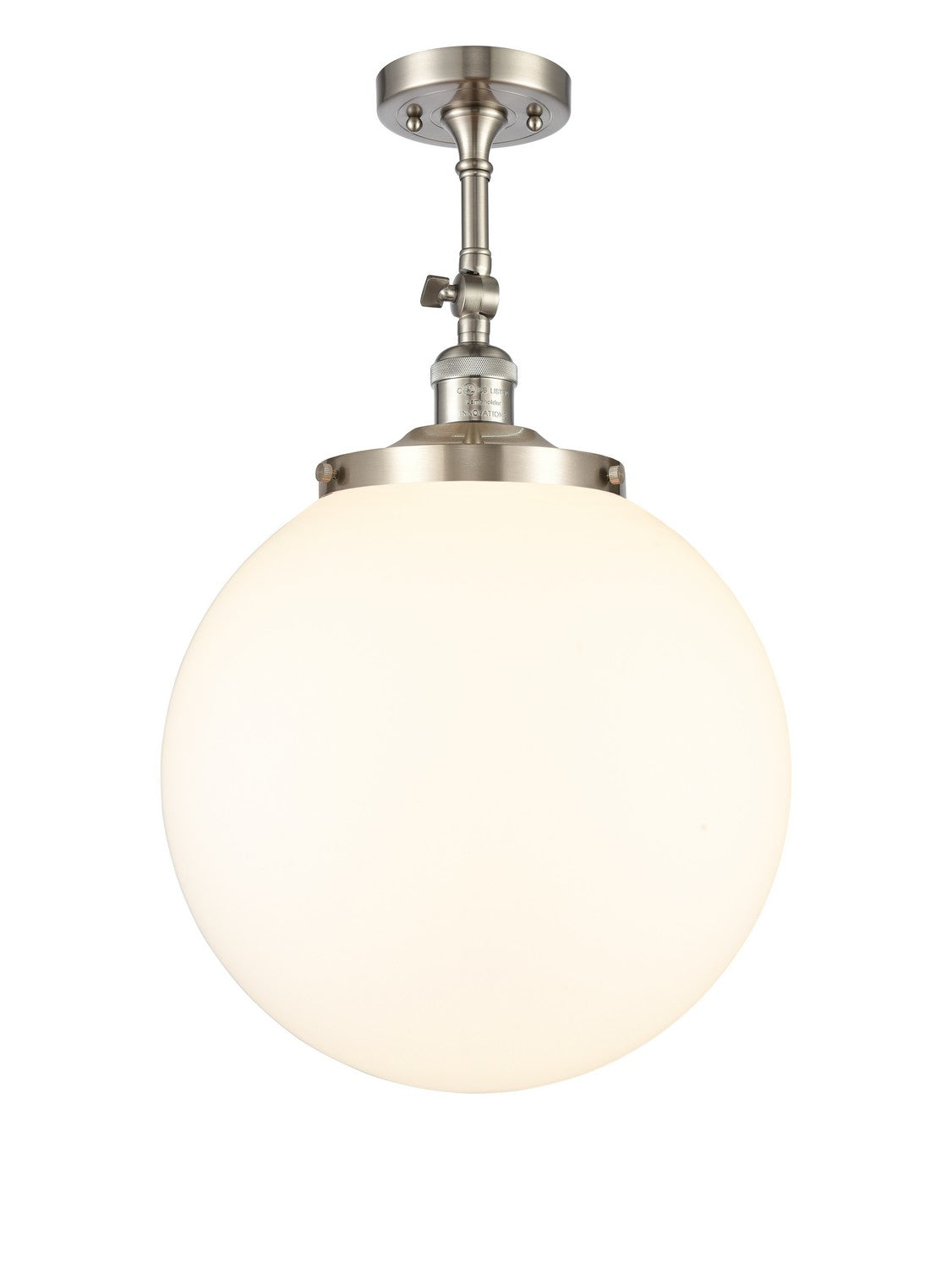 Innovations - 201F-SN-G201-14 - One Light Semi-Flush Mount - Franklin Restoration - Brushed Satin Nickel