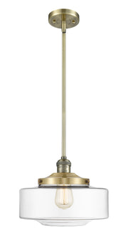 Innovations - 201S-AB-G692-12 - One Light Mini Pendant - Franklin Restoration - Antique Brass