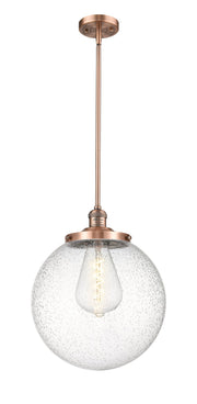 Innovations - 201S-AC-G204-14 - One Light Pendant - Franklin Restoration - Antique Copper