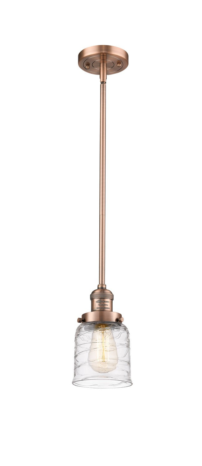 Innovations - 201S-AC-G513 - One Light Mini Pendant - Franklin Restoration - Antique Copper