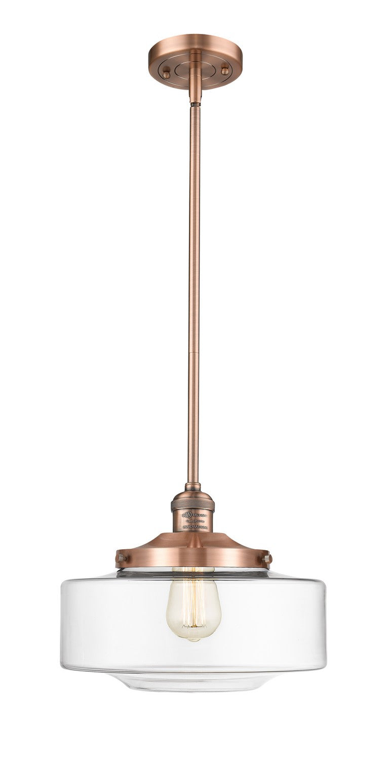 Innovations - 201S-AC-G692-12 - One Light Mini Pendant - Franklin Restoration - Antique Copper