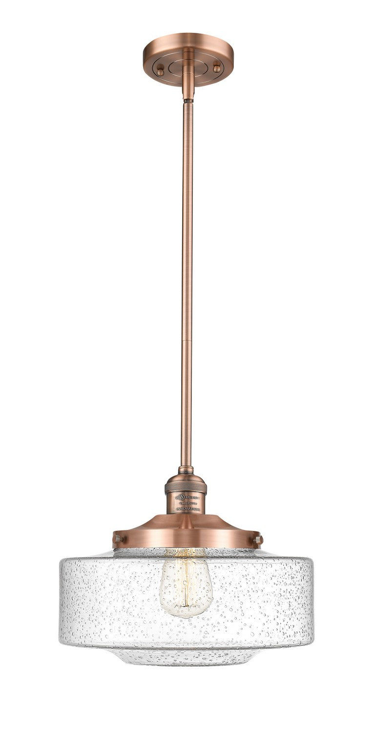 Innovations - 201S-AC-G694-12 - One Light Mini Pendant - Franklin Restoration - Antique Copper