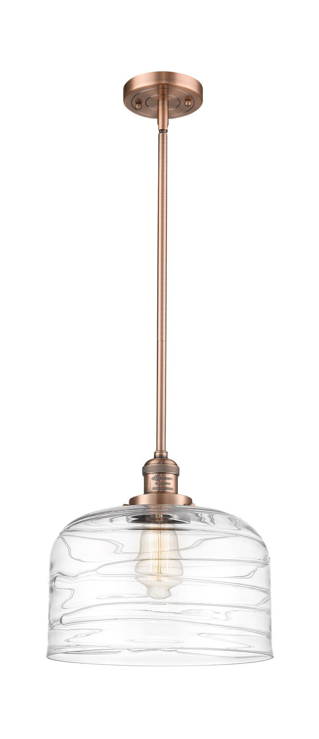 Innovations - 201S-AC-G713-L - One Light Mini Pendant - Franklin Restoration - Antique Copper