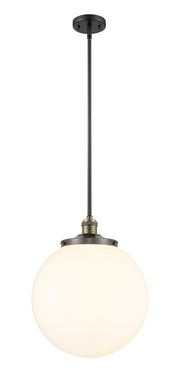 Innovations - 201S-BAB-G201-14 - One Light Pendant - Franklin Restoration - Black Antique Brass