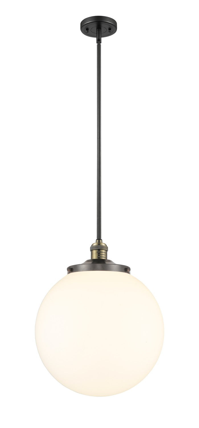 Innovations - 201S-BAB-G201-14 - One Light Pendant - Franklin Restoration - Black Antique Brass