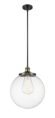 Innovations - 201S-BAB-G202-14 - One Light Pendant - Franklin Restoration - Black Antique Brass