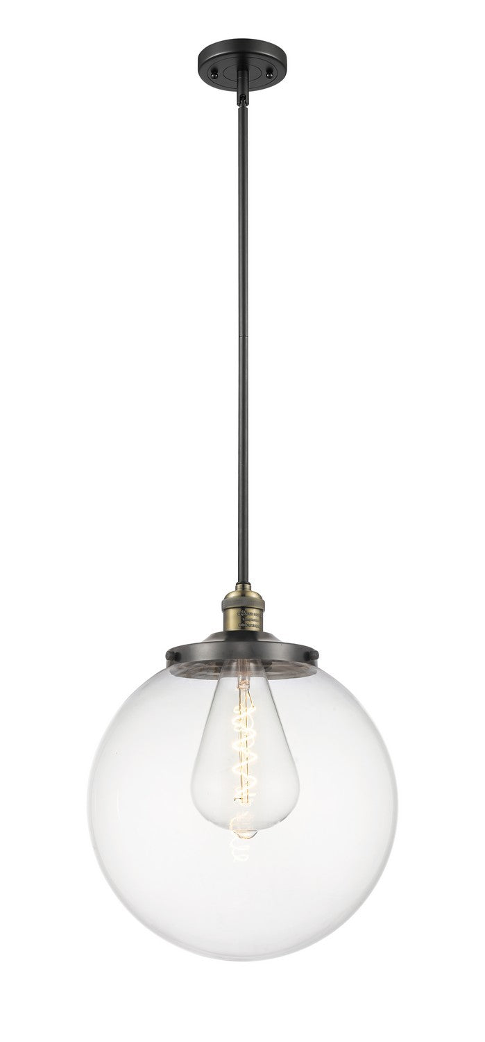 Innovations - 201S-BAB-G202-14 - One Light Pendant - Franklin Restoration - Black Antique Brass