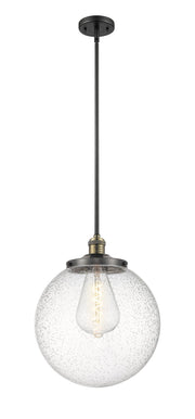 Innovations - 201S-BAB-G204-14 - One Light Pendant - Franklin Restoration - Black Antique Brass