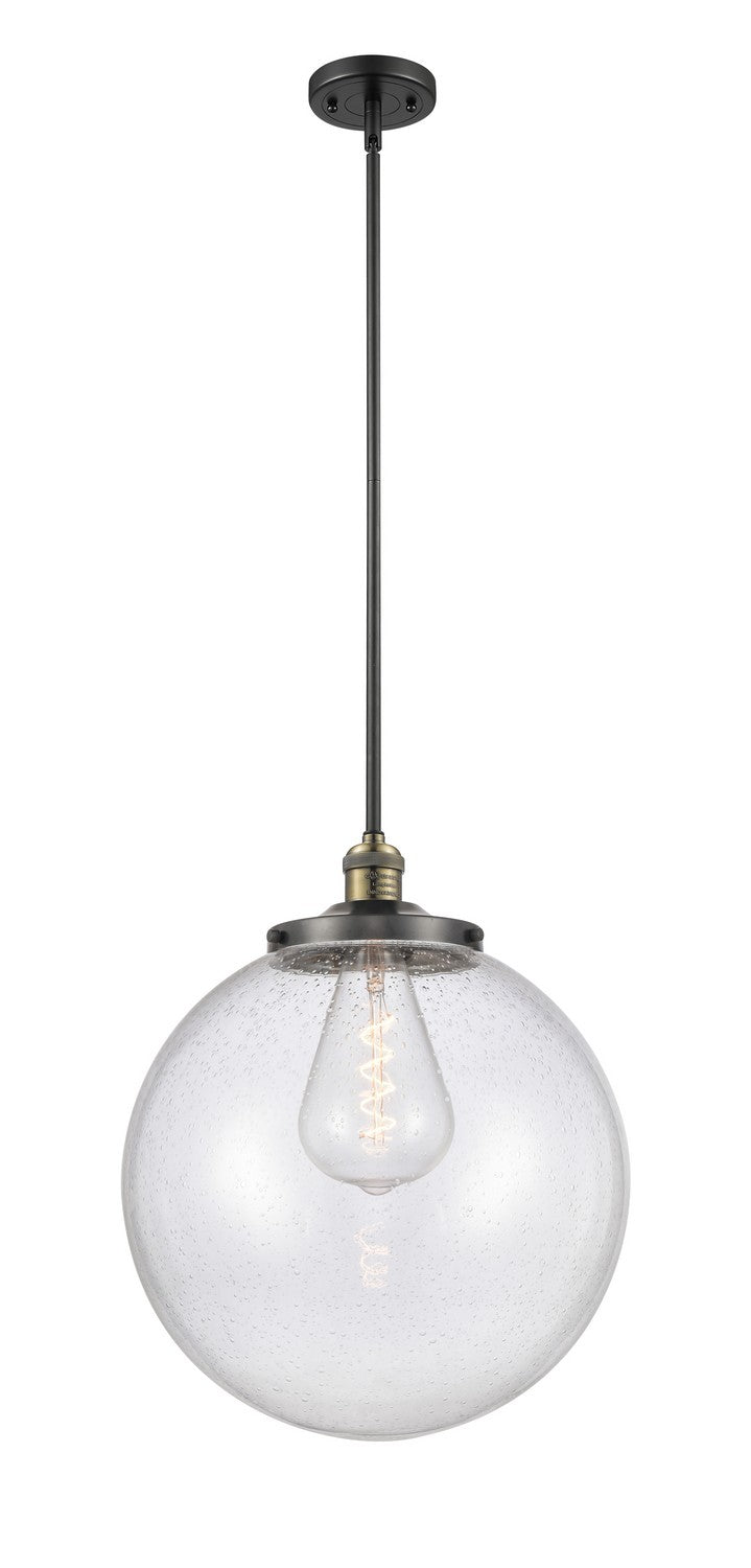 Innovations - 201S-BAB-G204-16 - One Light Pendant - Franklin Restoration - Black Antique Brass
