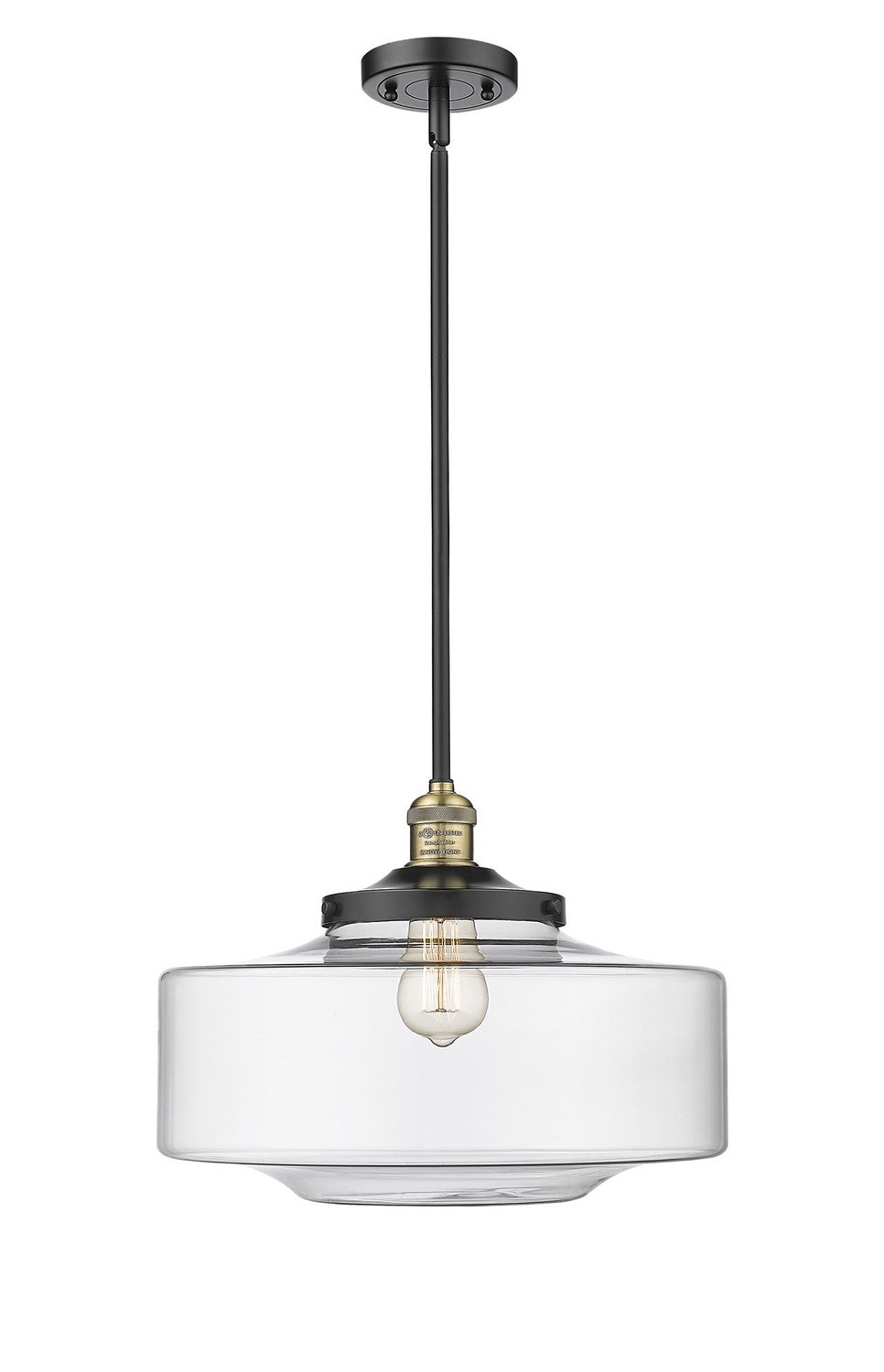 Innovations - 201S-BAB-G692-16 - One Light Mini Pendant - Franklin Restoration - Black Antique Brass