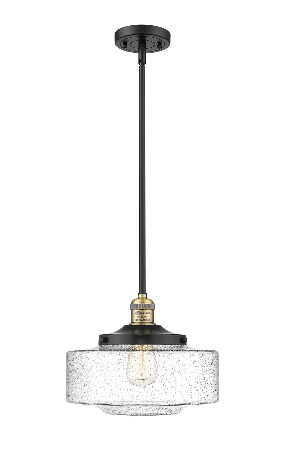 Innovations - 201S-BAB-G694-12 - One Light Mini Pendant - Franklin Restoration - Black Antique Brass