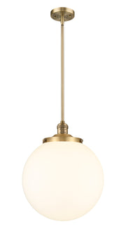 Innovations - 201S-BB-G201-14 - One Light Pendant - Franklin Restoration - Brushed Brass