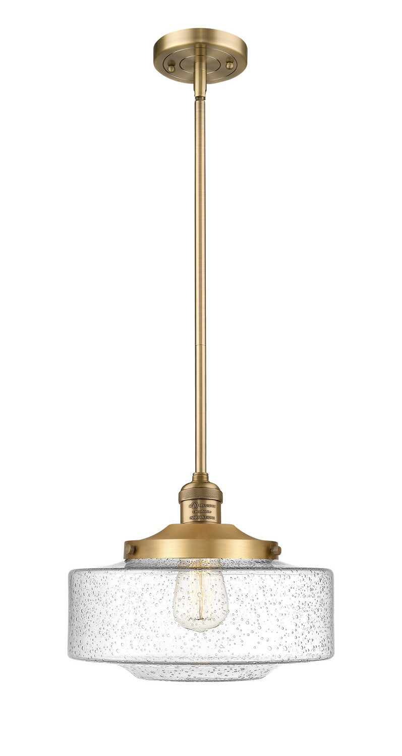 Innovations - 201S-BB-G694-12 - One Light Mini Pendant - Franklin Restoration - Brushed Brass