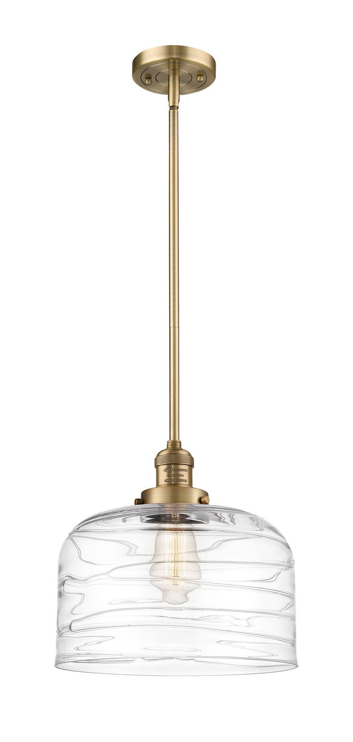 Innovations - 201S-BB-G713-L - One Light Mini Pendant - Franklin Restoration - Brushed Brass