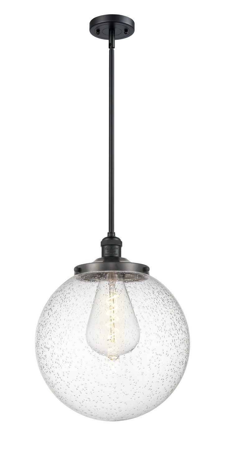 Innovations - 201S-BK-G204-14 - One Light Pendant - Franklin Restoration - Matte Black