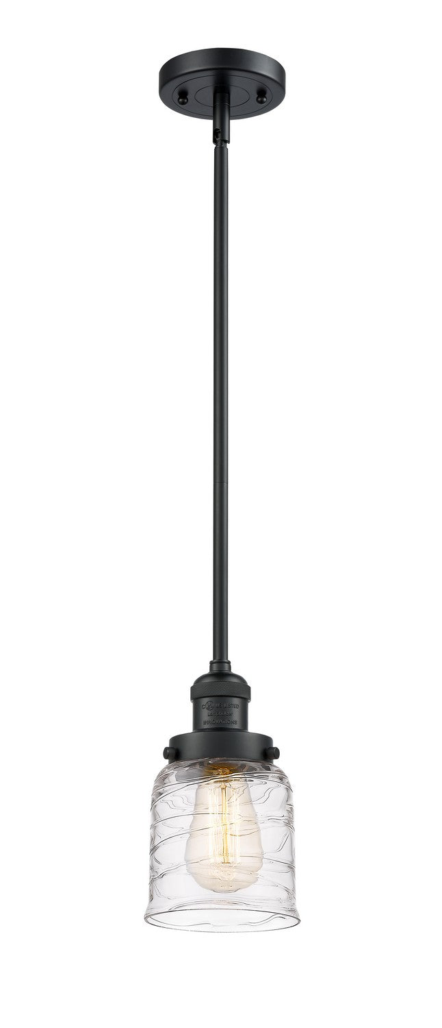 Innovations - 201S-BK-G513 - One Light Mini Pendant - Franklin Restoration - Matte Black