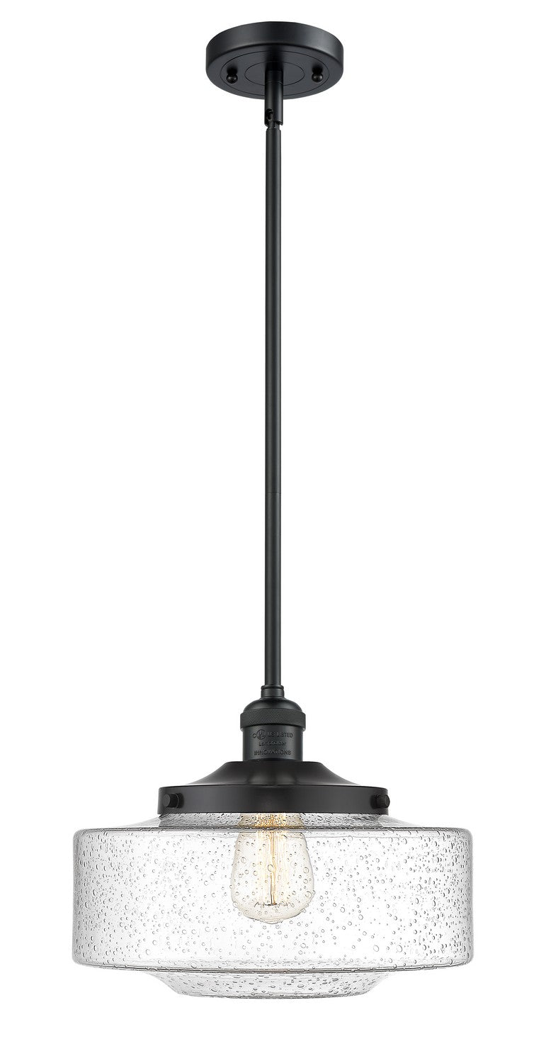 Innovations - 201S-BK-G694-12 - One Light Mini Pendant - Franklin Restoration - Matte Black