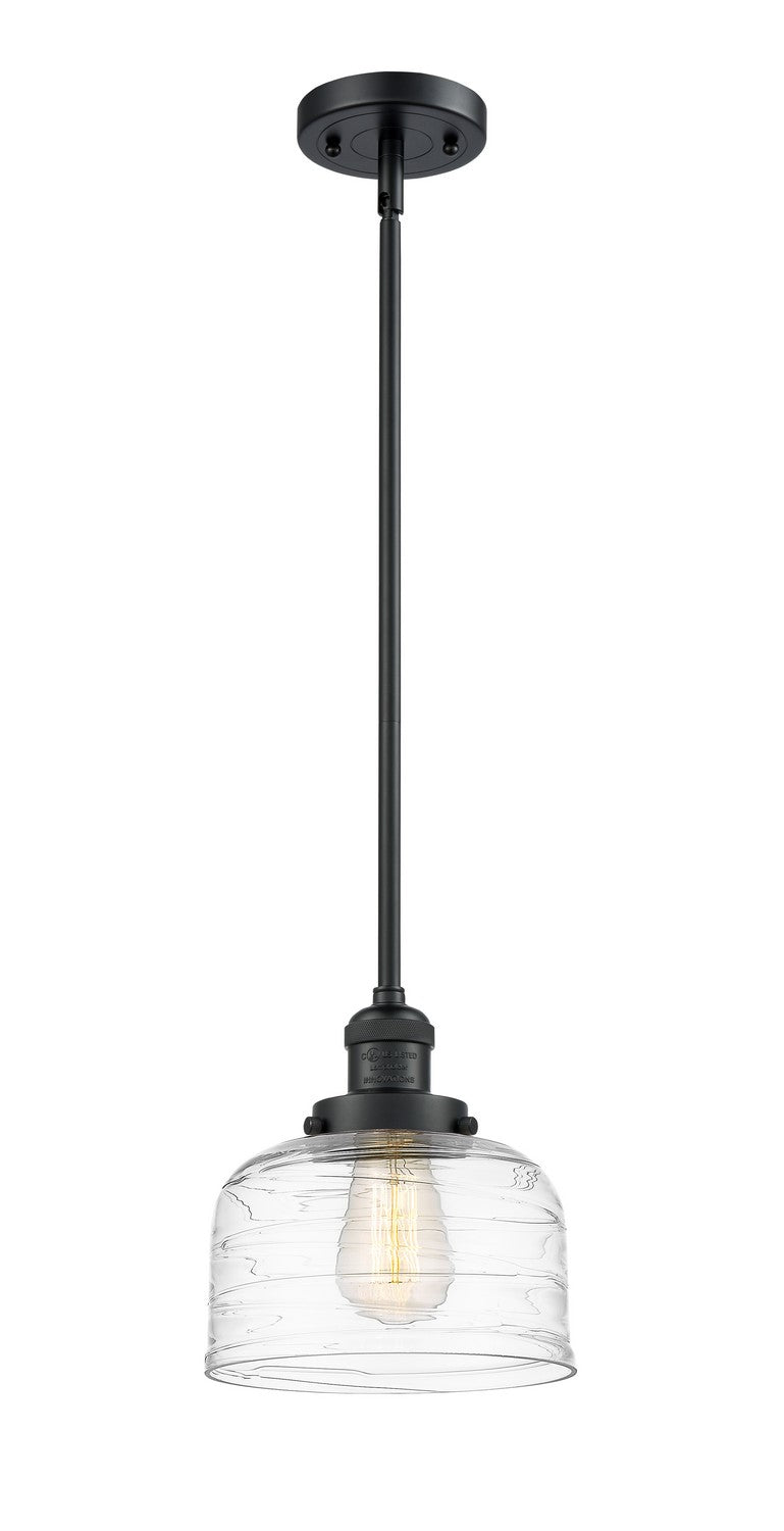 Innovations - 201S-BK-G713 - One Light Mini Pendant - Franklin Restoration - Matte Black