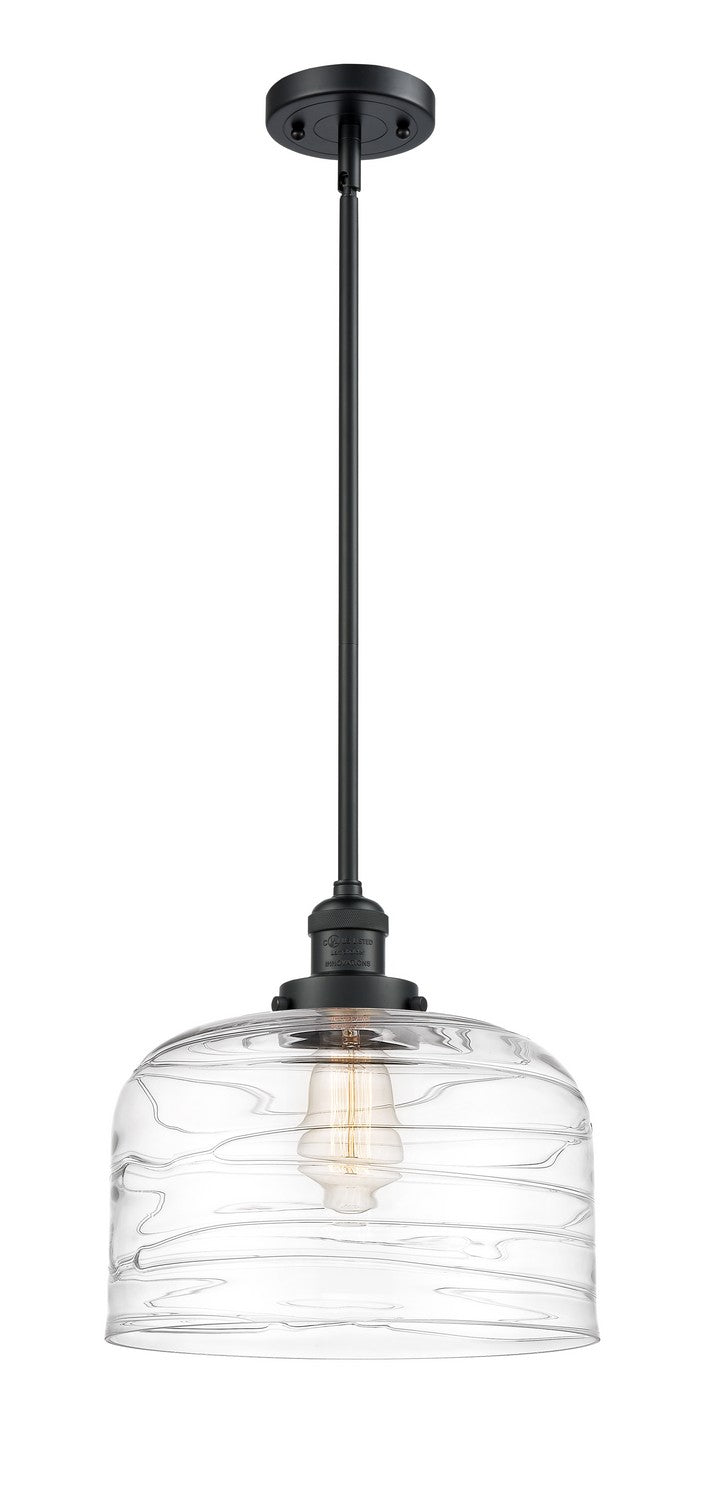 Innovations - 201S-BK-G713-L - One Light Mini Pendant - Franklin Restoration - Matte Black