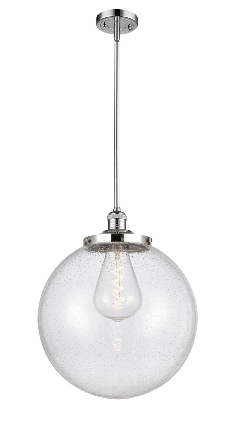 Innovations - 201S-PC-G204-16 - One Light Pendant - Franklin Restoration - Polished Chrome