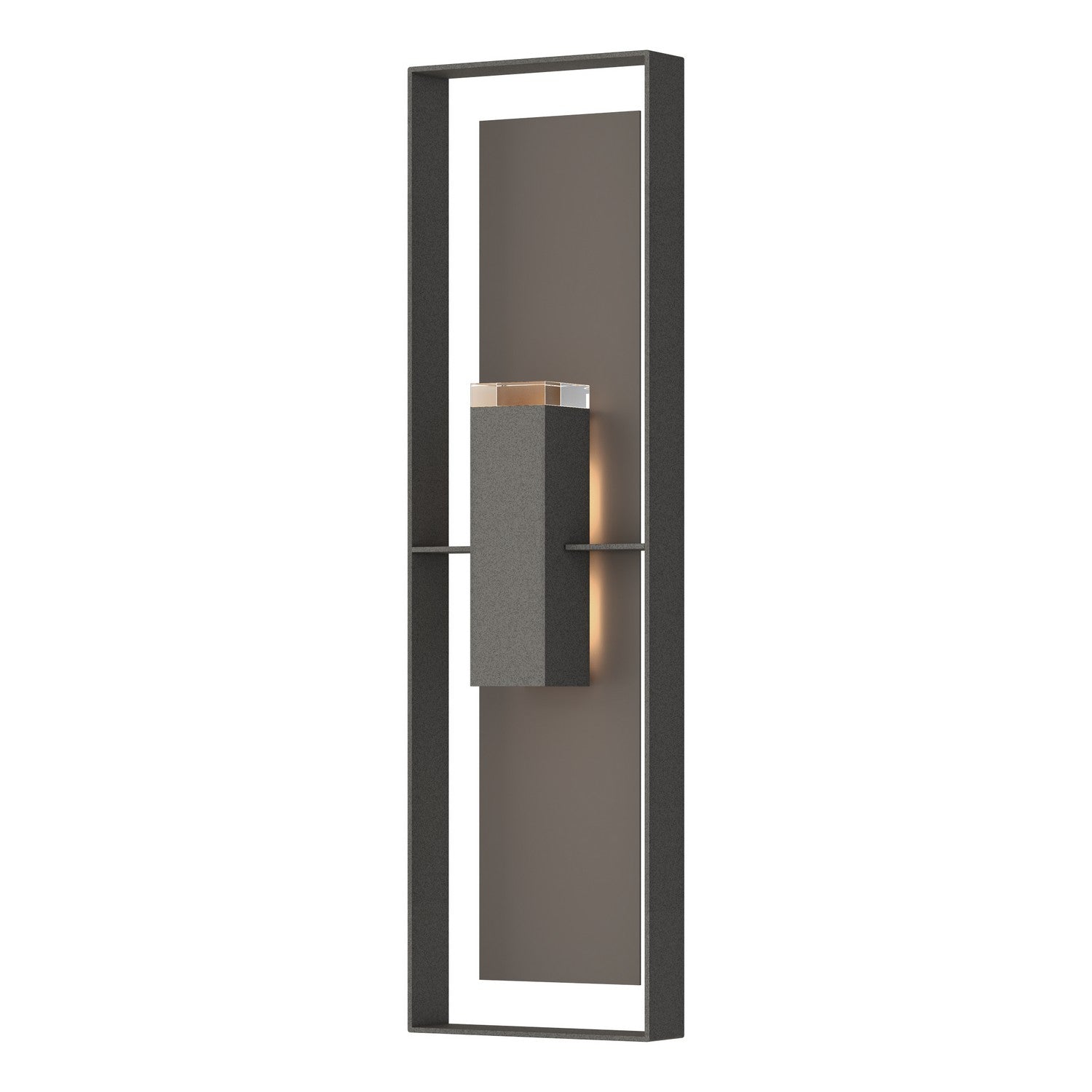 Hubbardton Forge - 302608-SKT-20-77-ZM0736 - Two Light Outdoor Wall Sconce - Shadow Box - Coastal Natural Iron