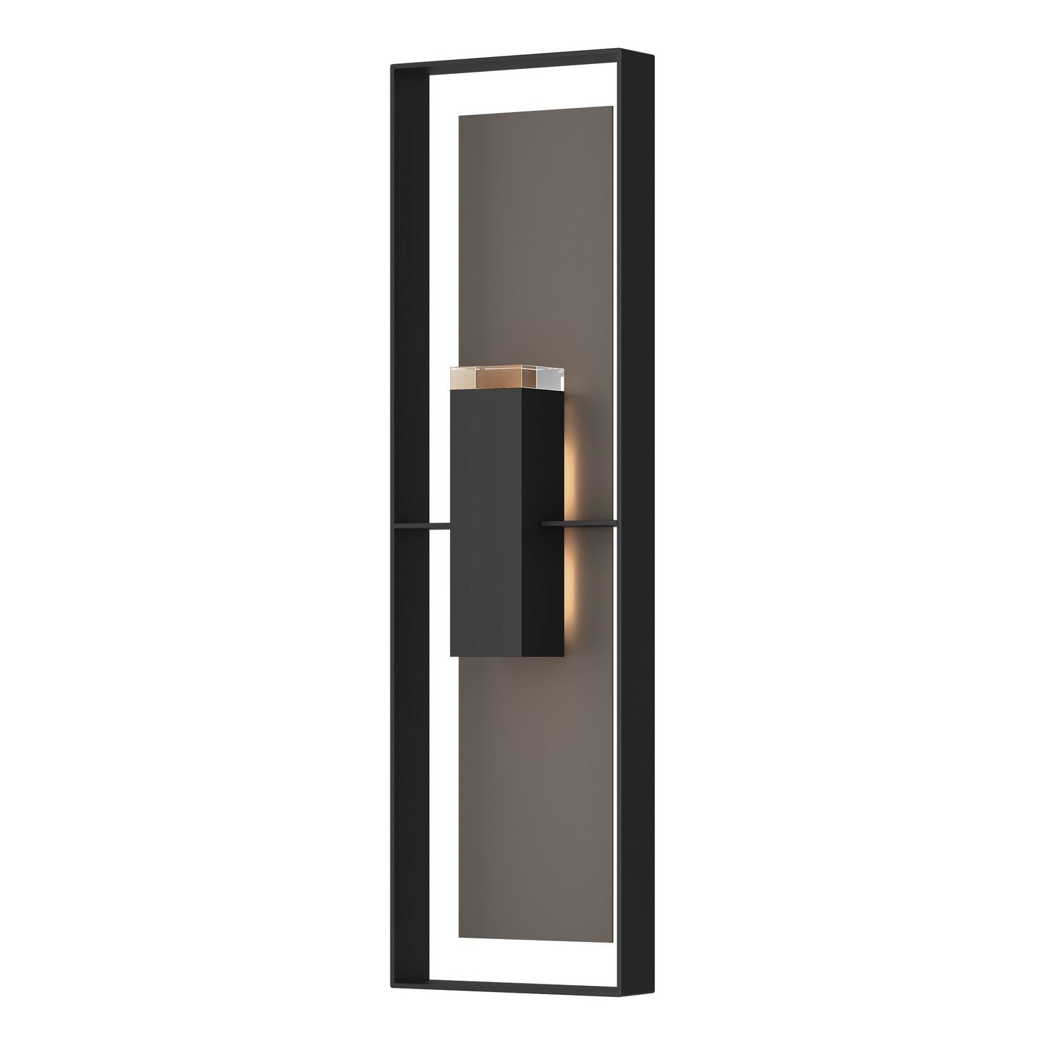 Hubbardton Forge - 302608-SKT-80-77-ZM0736 - Two Light Outdoor Wall Sconce - Shadow Box - Coastal Black