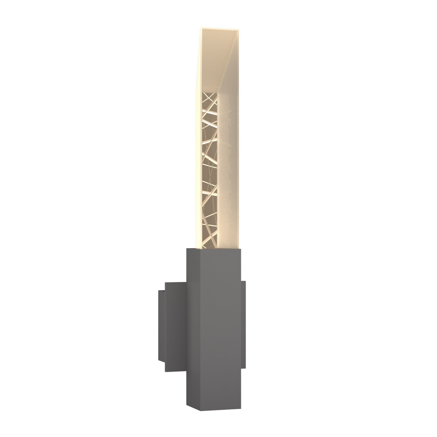 Hubbardton Forge - 302620-SKT-78-ZM0618 - Two Light Outdoor Wall Sconce - Refraction - Coastal Burnished Steel
