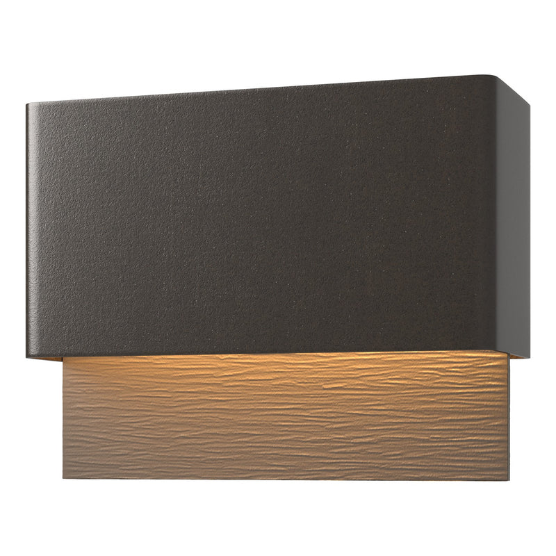 Hubbardton Forge - 302630-LED-14-77 - LED Outdoor Wall Sconce - Stratum - Coastal Oil Rubbed Bronze