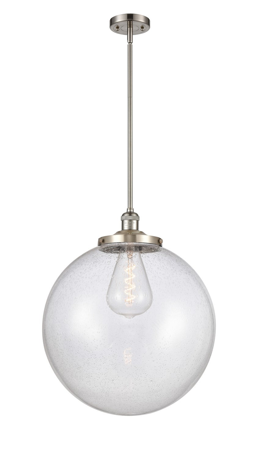 Innovations - 201S-SN-G204-18 - One Light Pendant - Franklin Restoration - Brushed Satin Nickel