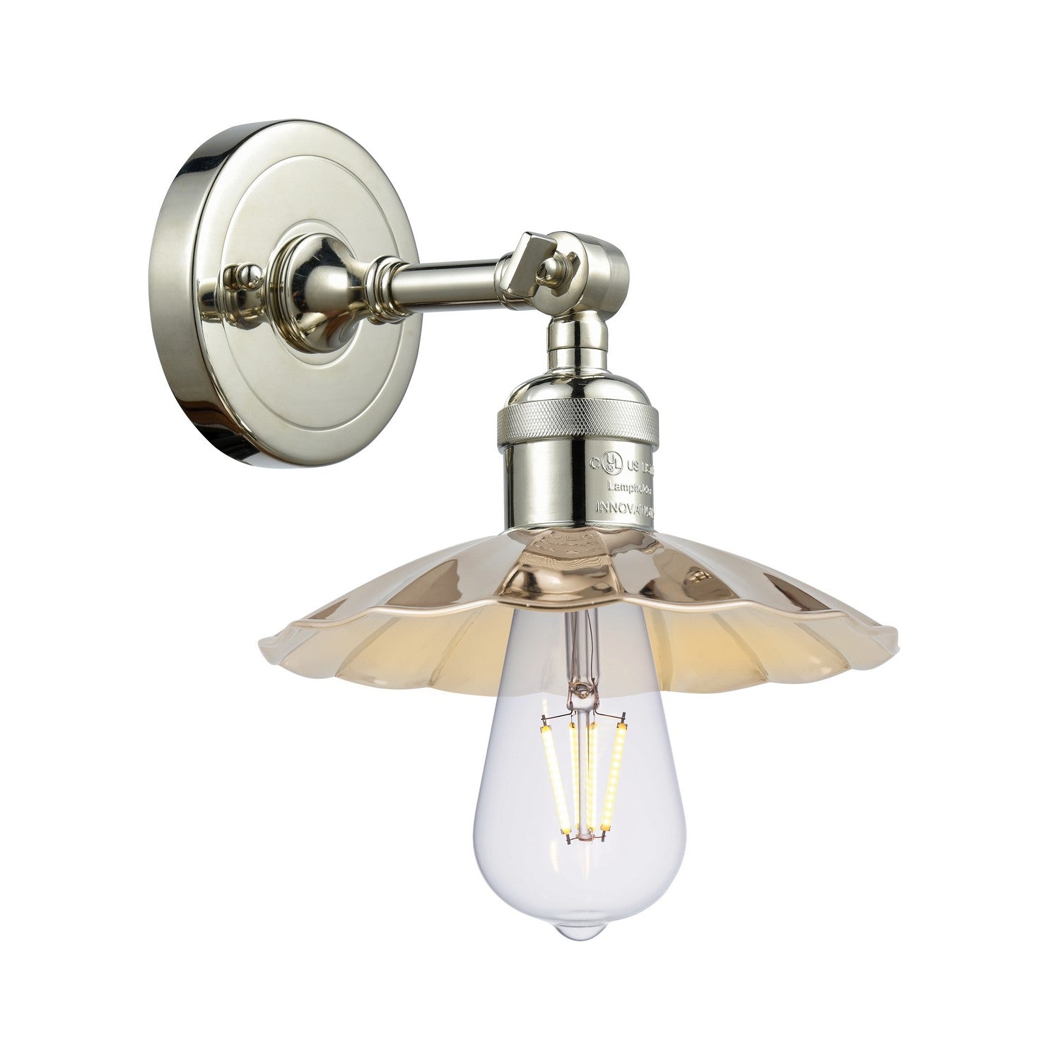 Innovations - 203-PN-M17-PN - One Light Wall Sconce - Franklin Restoration - Polished Nickel