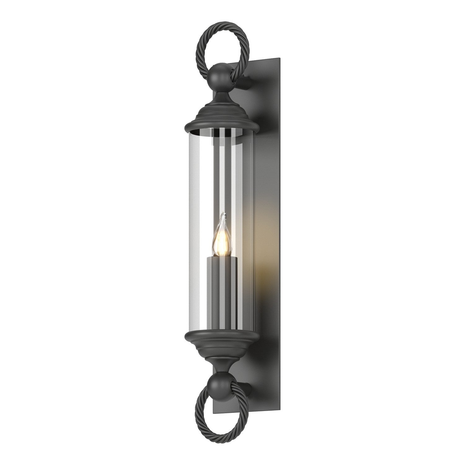 Hubbardton Forge - 303080-SKT-80-ZM0034 - One Light Outdoor Wall Sconce - Cavo - Coastal Black