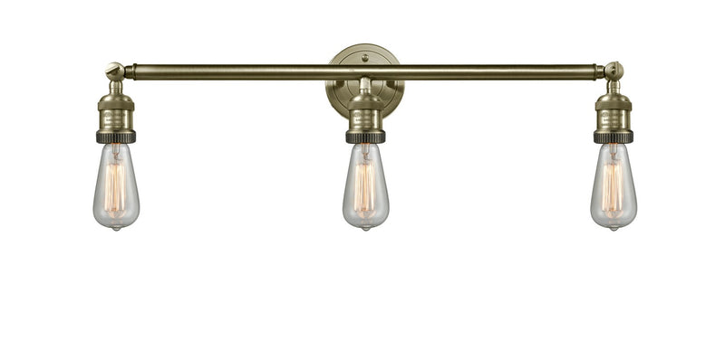 Innovations - 205-AB - Three Light Bath Vanity - Franklin Restoration - Antique Brass