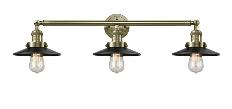 Innovations - 205-AB-M6 - Three Light Bath Vanity - Franklin Restoration - Antique Brass