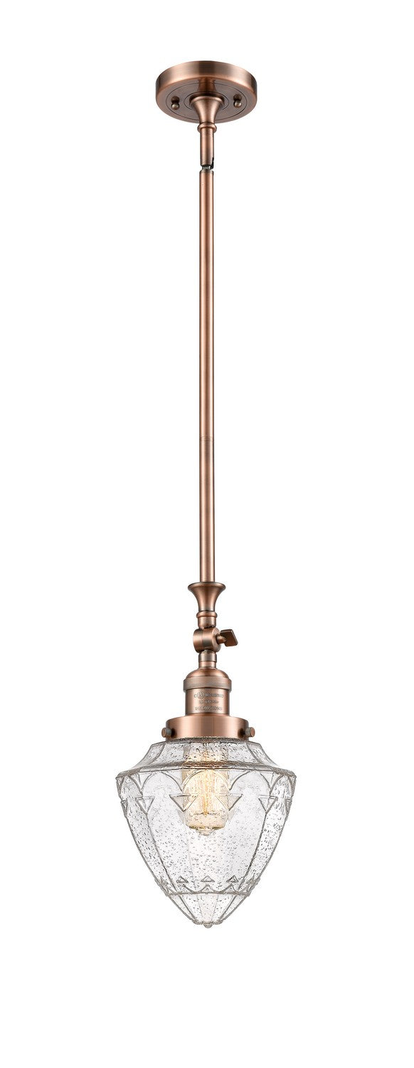 Innovations - 206-AC-G664-7 - One Light Mini Pendant - Franklin Restoration - Antique Copper