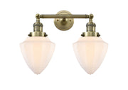 Innovations - 208-AB-G661-7 - Two Light Bath Vanity - Franklin Restoration - Antique Brass