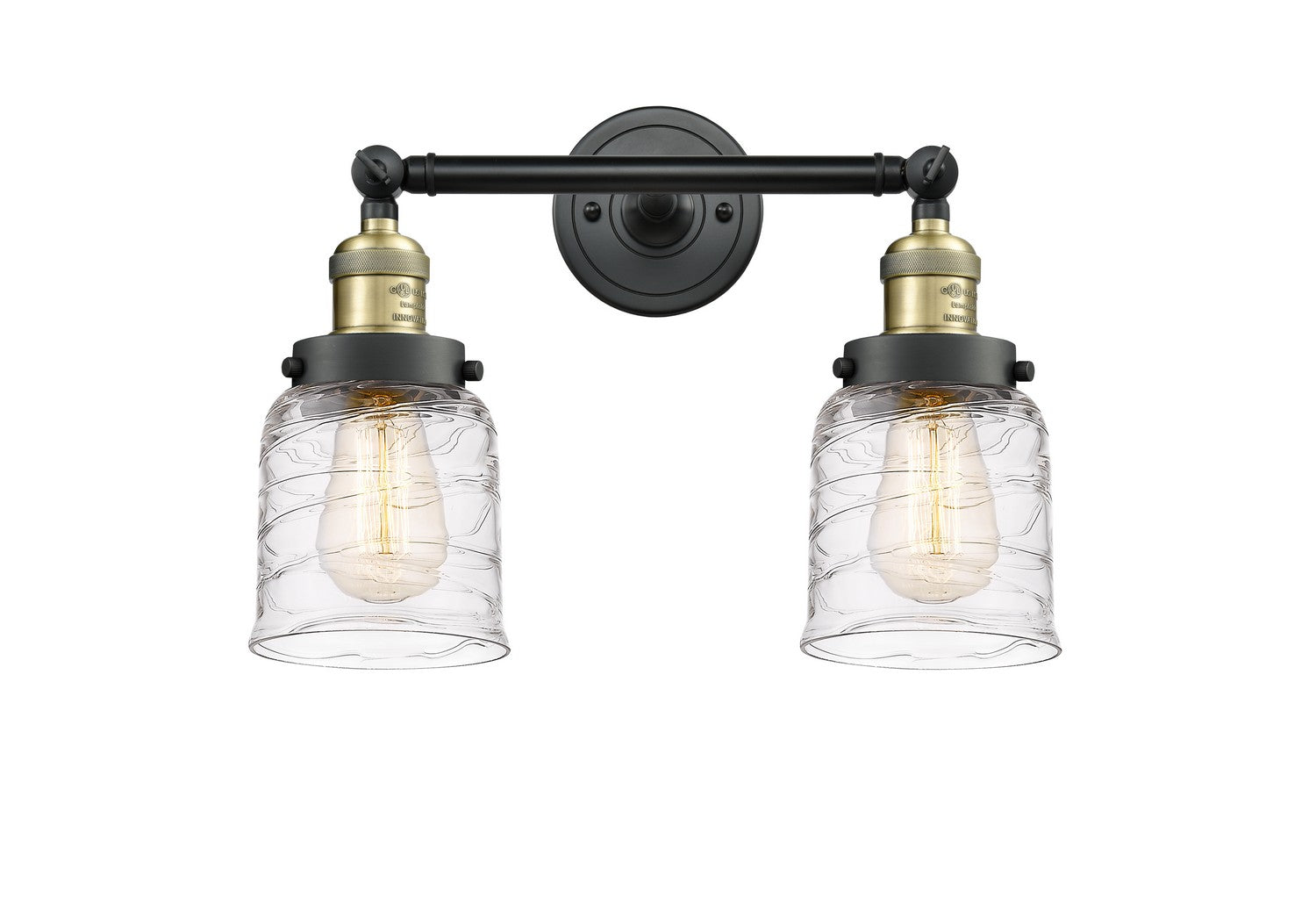 Innovations - 208-BAB-G513 - Two Light Bath Vanity - Franklin Restoration - Black Antique Brass