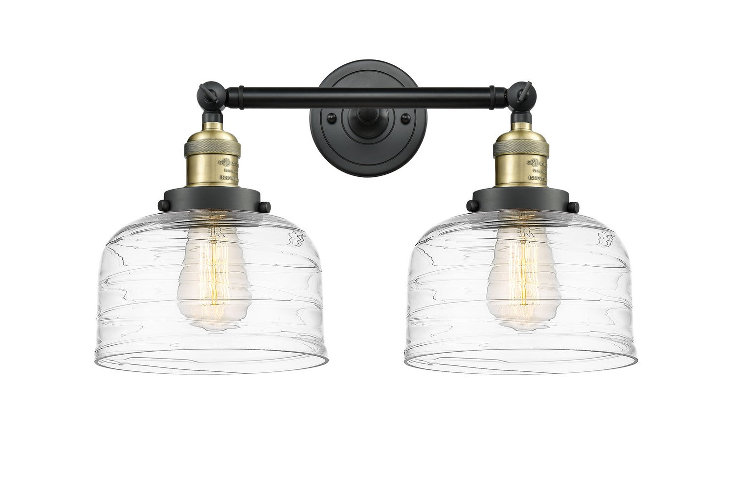Innovations - 208-BAB-G713 - Two Light Bath Vanity - Franklin Restoration - Black Antique Brass