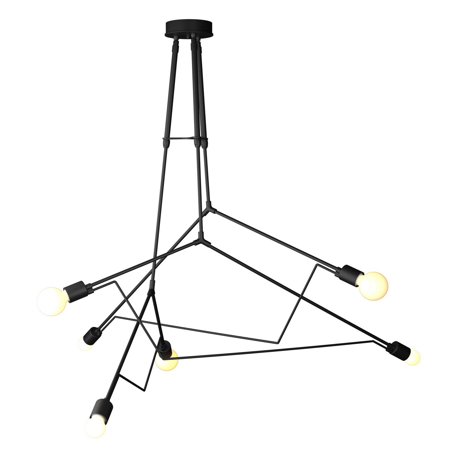 Hubbardton Forge - 362015-SKT-STND-80 - Six Light Outdoor Pendant - Divergence - Coastal Black